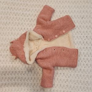 Babygap Sherpa-Lined Cardigan 3-6 mos.